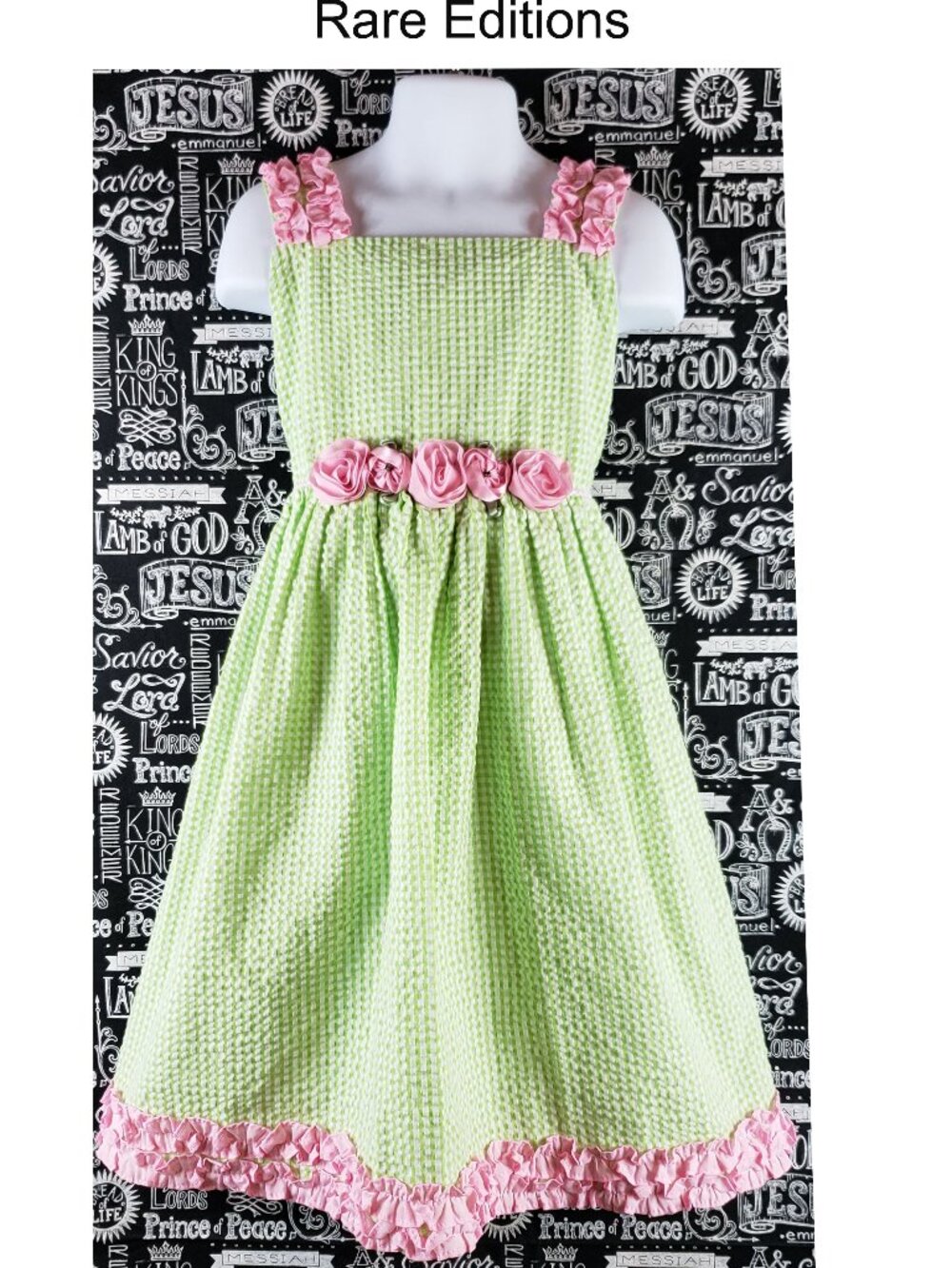 Rare Editions Gingham Dress Size 7